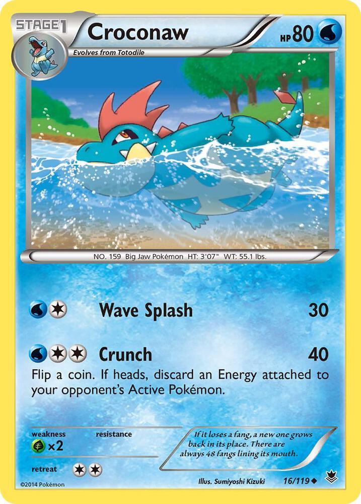 Croconaw 16/119 (XY - Phantom Forces) 