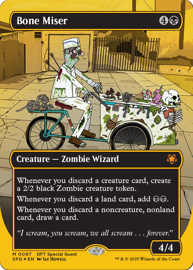 Bone Miser (Borderless) (First-Place Foil) (-097) [Special Guests]
