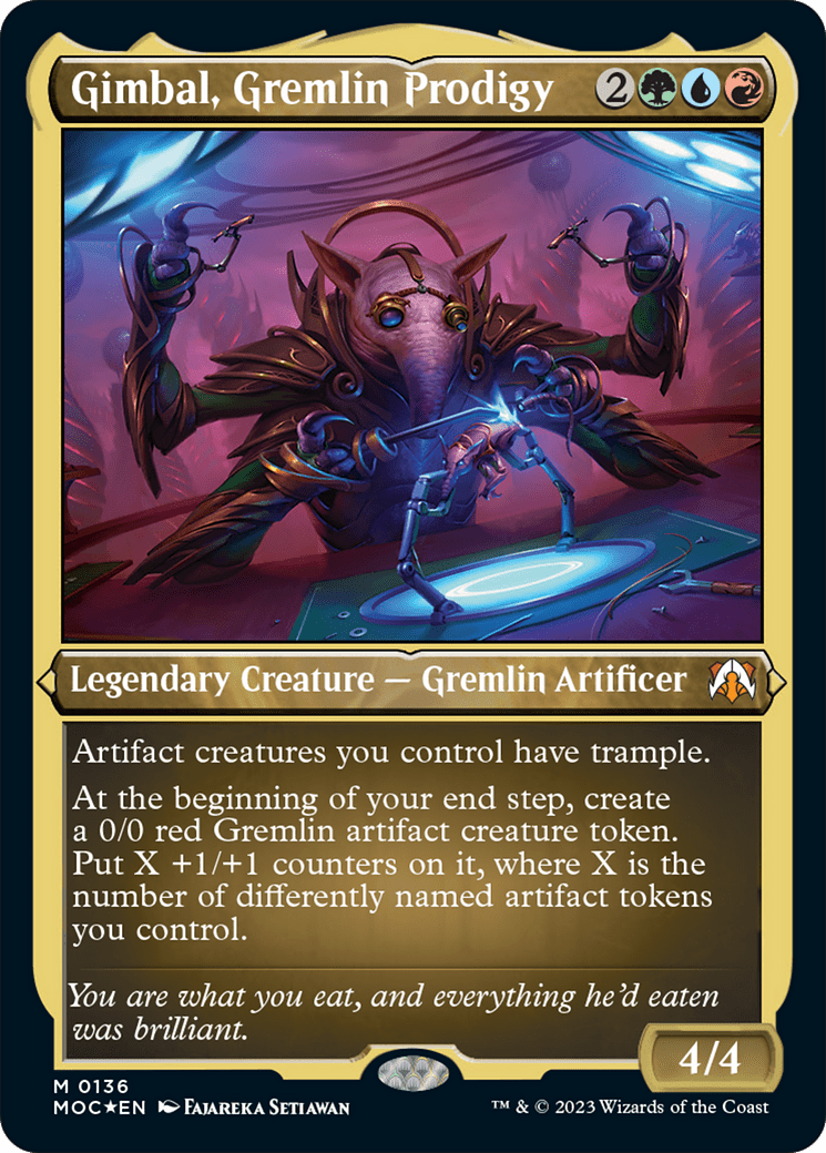 Gimbal, Gremlin Prodigy (Display Commander) [March of the Machine Commander] Foil