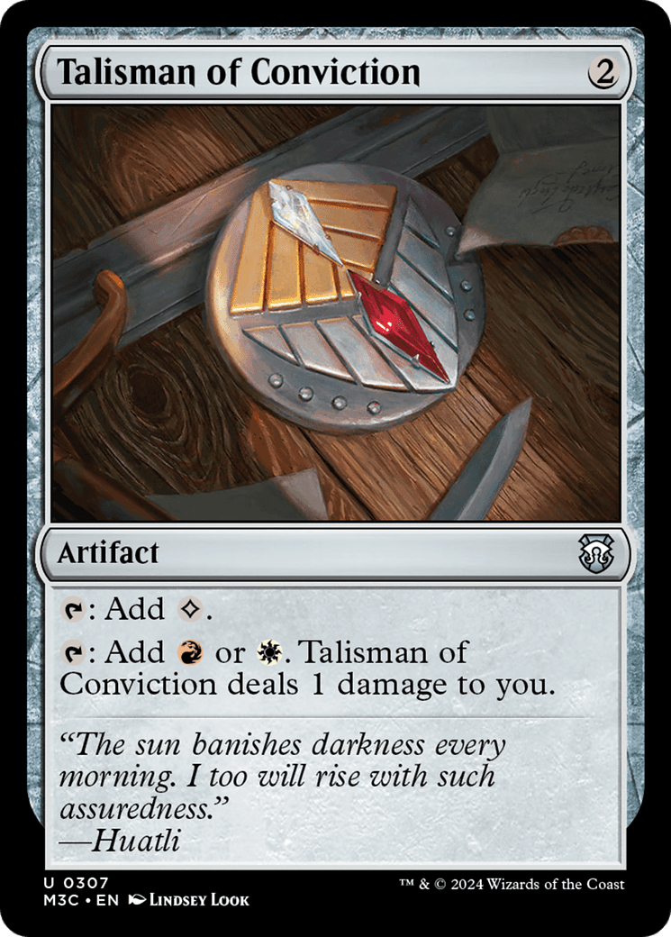 Talisman of Conviction (M3C-307) - Modern Horizons 3 Commander Foil