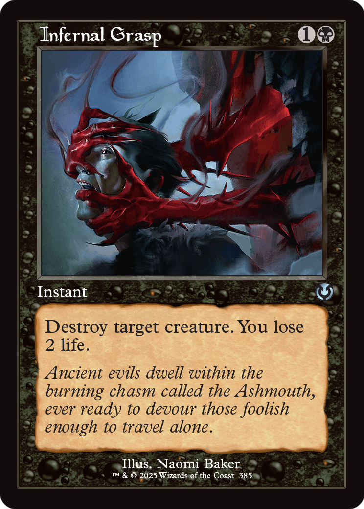 Infernal Grasp (Retro Frame) (-385) [Innistrad Remastered]  Foil