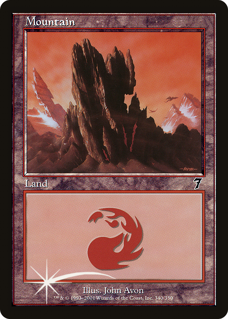 Mountain (340) [Seventh Edition] Foil