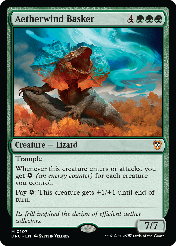 Aetherwind Basker (-107) [Commander: Aetherdrift]