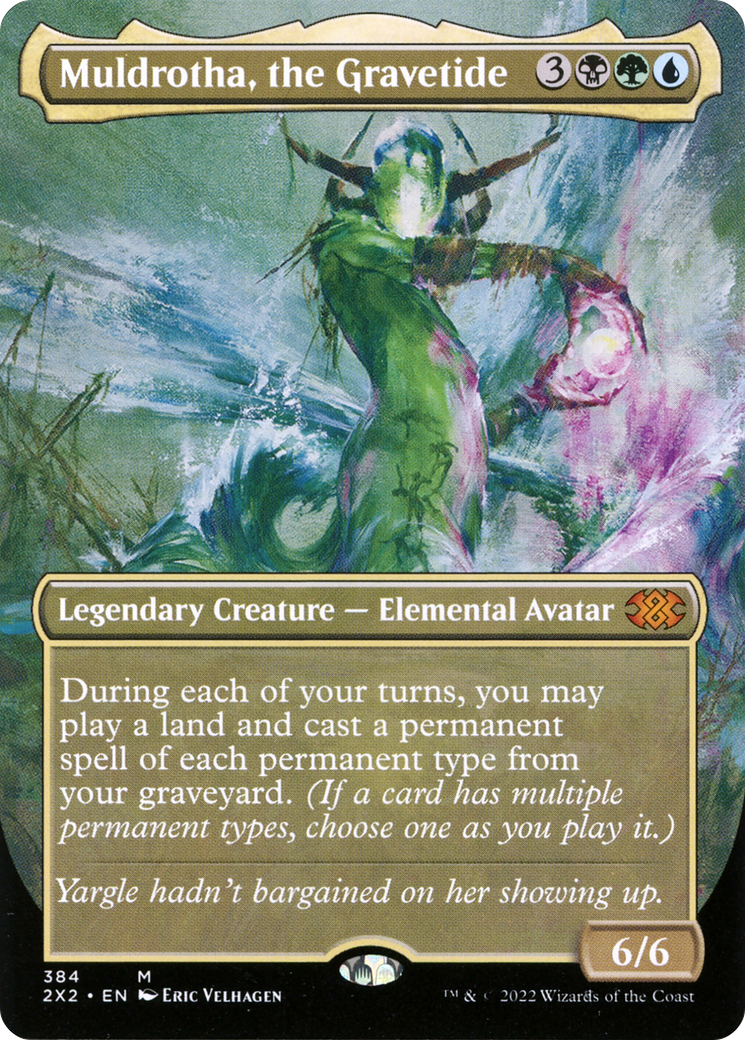Muldrotha, the Gravetide (Borderless Alternate Art) [Double Masters 2022] Foil