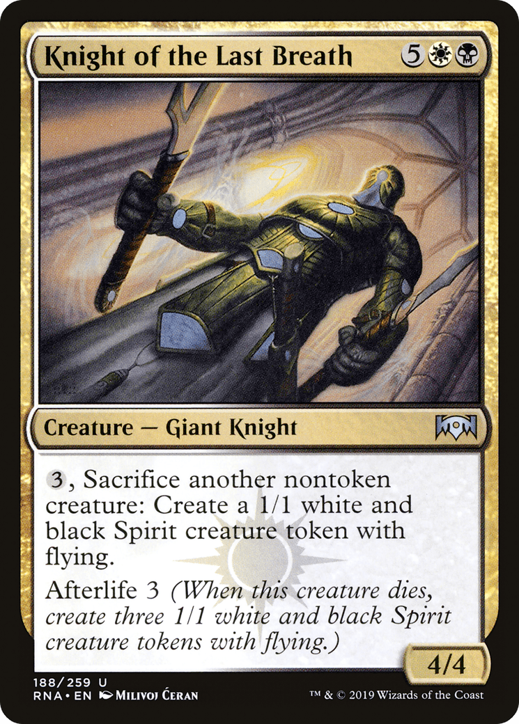Knight of the Last Breath [Ravnica Allegiance] Foil
