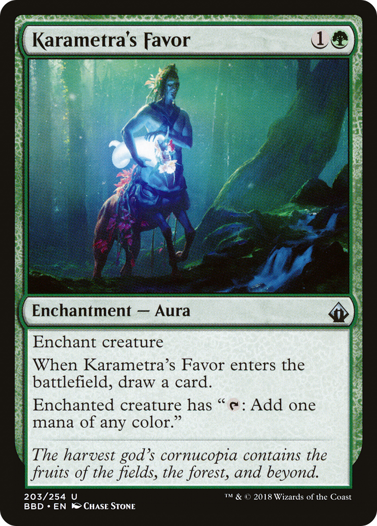 Karametra's Favor [Battlebond] Foil