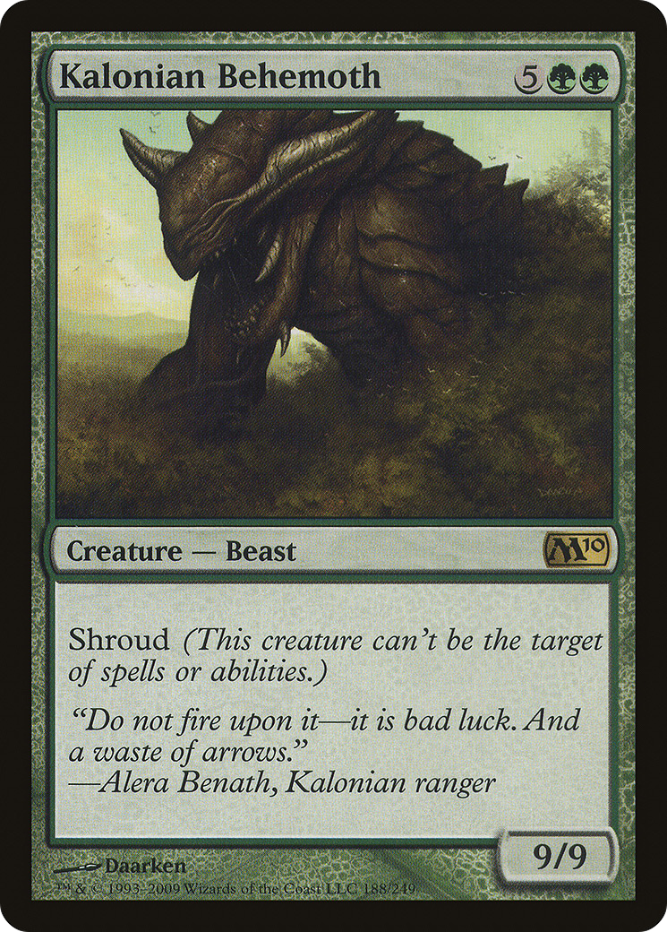 Kalonian Behemoth [Magic 2010] Foil