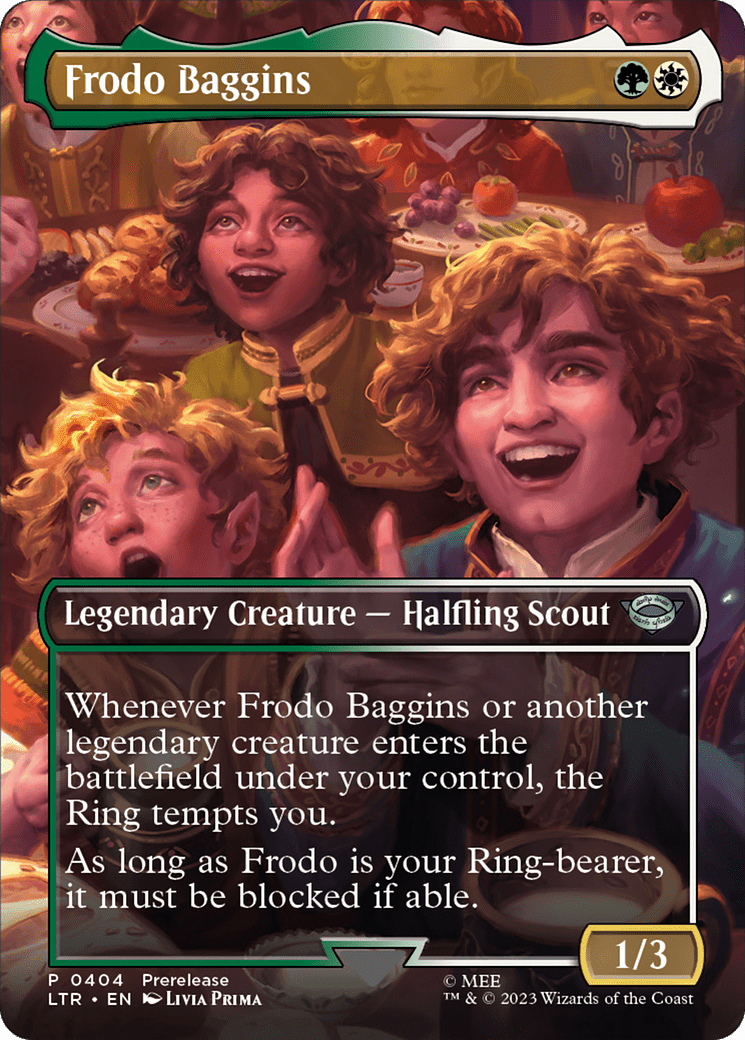 Frodo Baggins (Borderless Alternate Art) [The Lord of the Rings: Tales of Middle-Earth] Foil