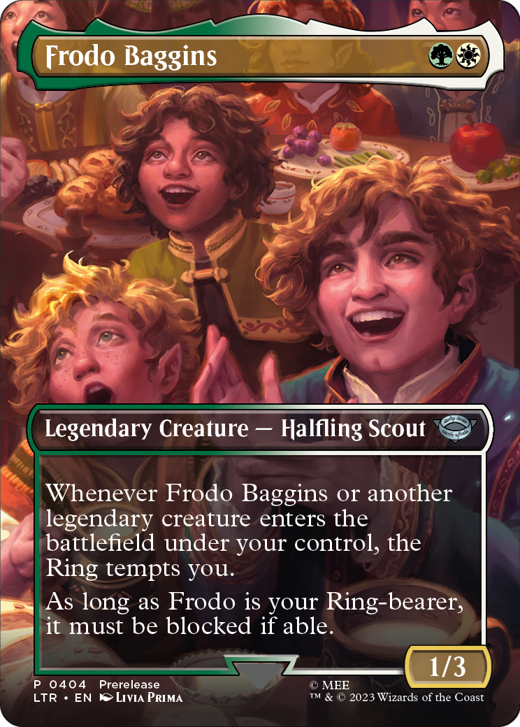 Frodo Baggins (Borderless Alternate Art) [The Lord of the Rings: Tales of Middle-Earth] Foil