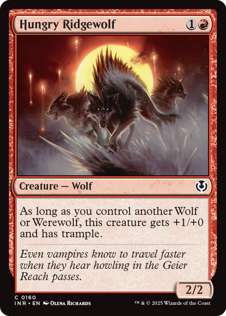 Hungry Ridgewolf (-160) [Innistrad Remastered]  Foil
