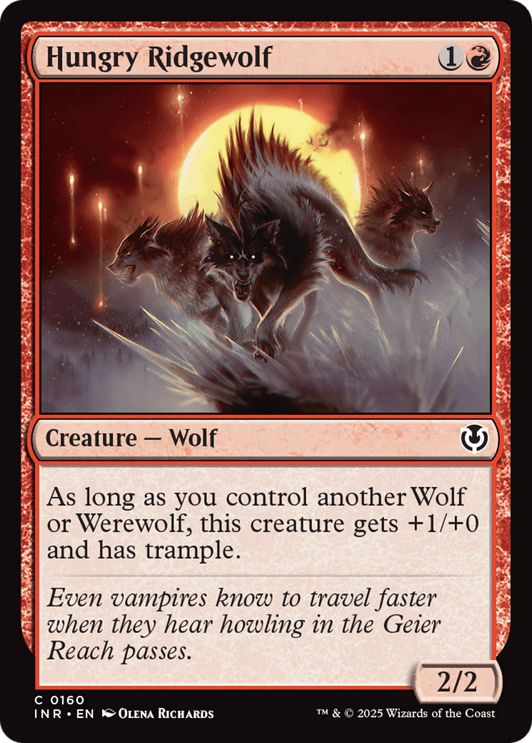 Hungry Ridgewolf (-160) [Innistrad Remastered]  Foil