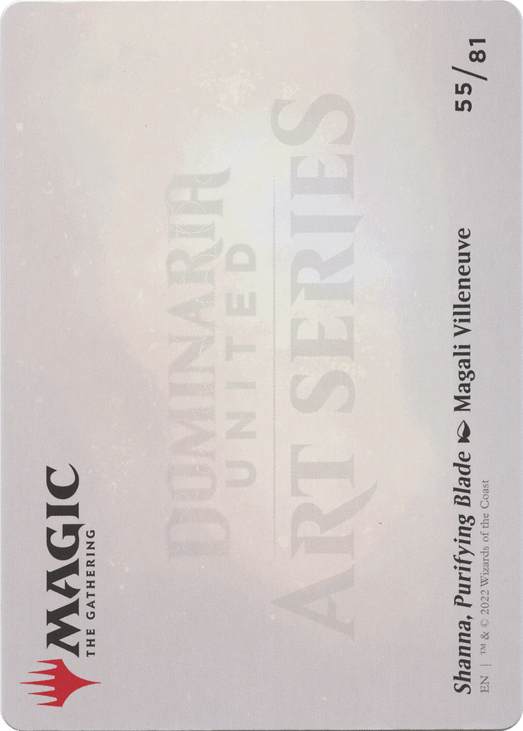 Shanna, Purifying Blade // Shanna, Purifying Blade (ADMU-055) - Dominaria United Art Series (Borderless)