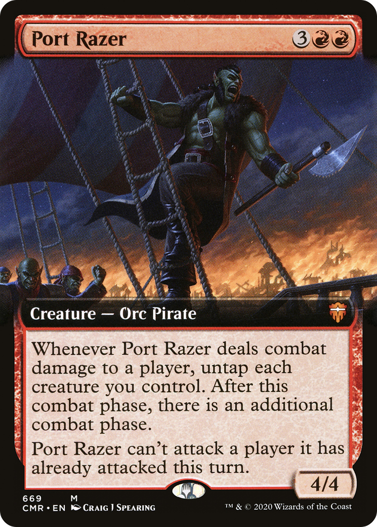 Port Razer (Extended Art) [Commander Legends] Foil