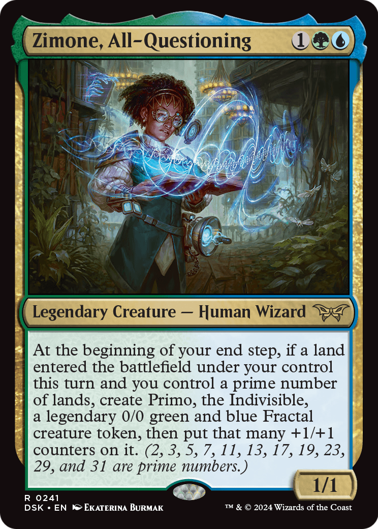 Zimone, All-Questioning [Duskmourn: House of Horror] Foil