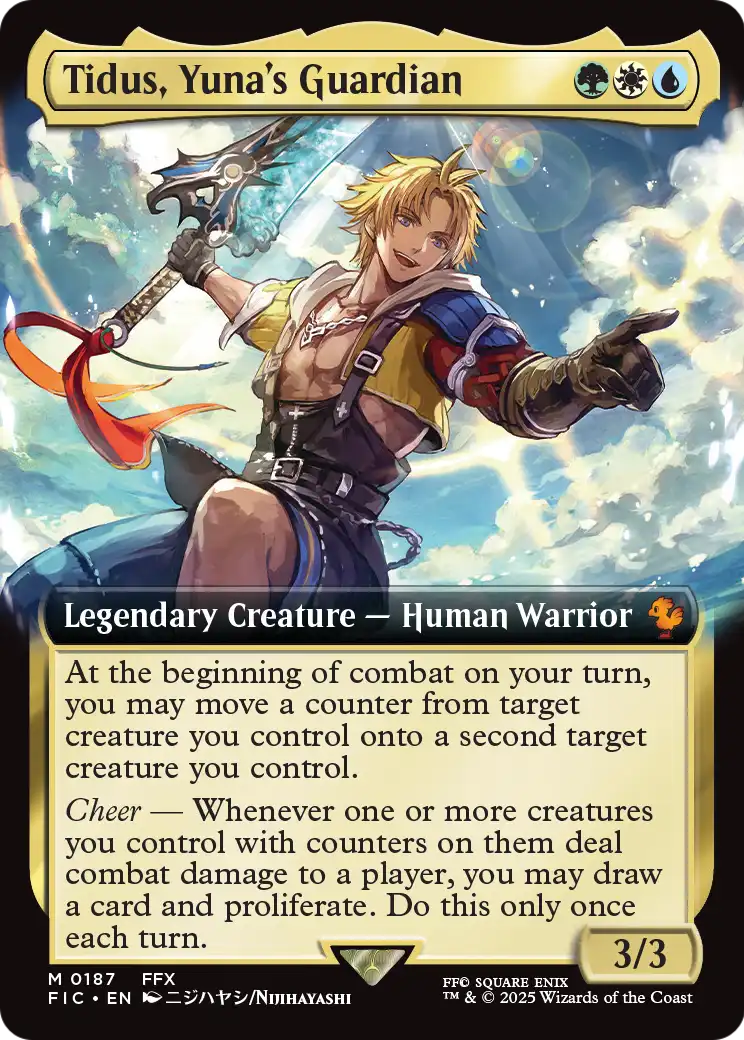 Tidus, Yuna's Guardian (Extended Art) (187) [Commander: FINAL FANTASY]