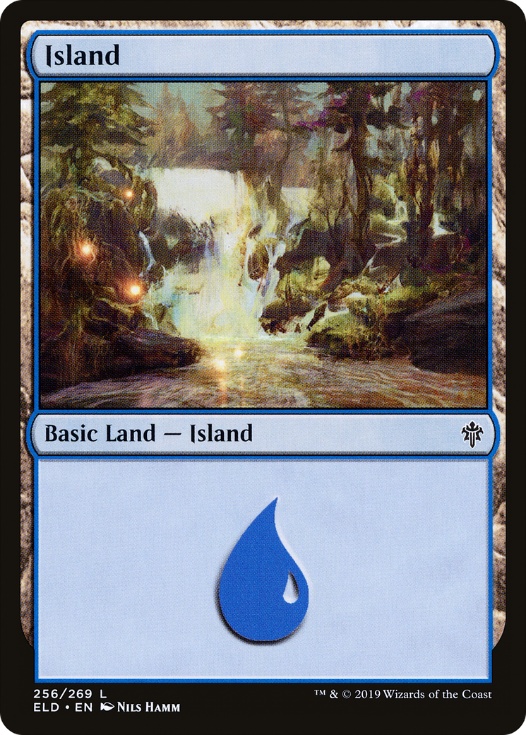 Island (256) [Throne of Eldraine] Foil