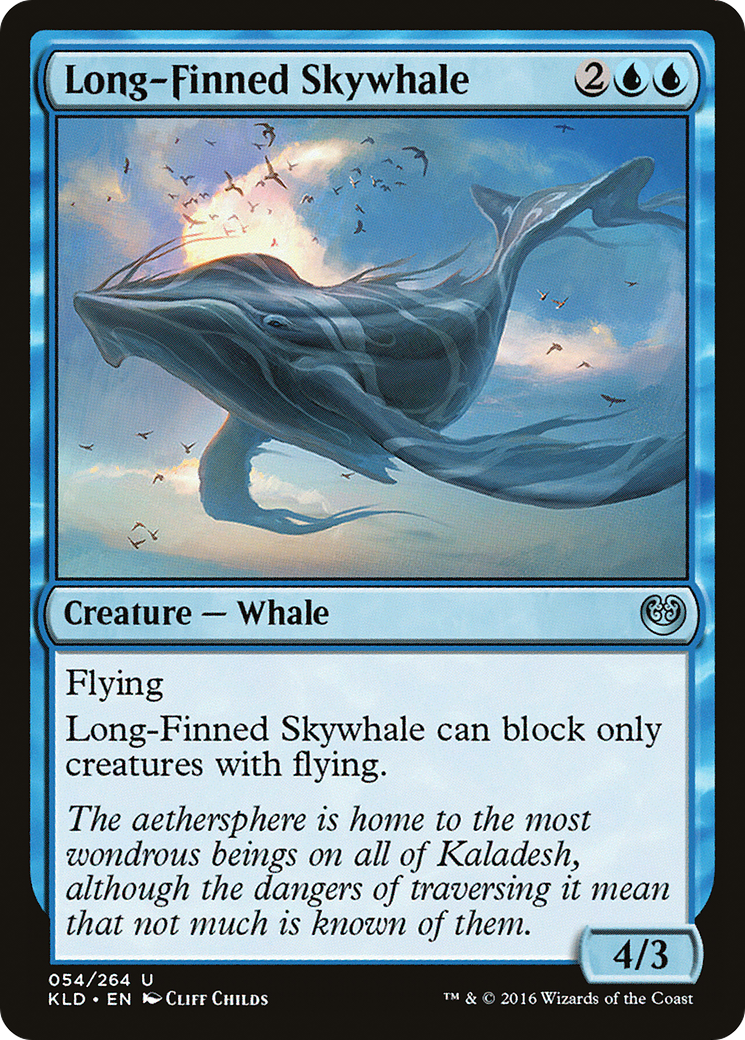 Long-Finned Skywhale [Kaladesh] Foil