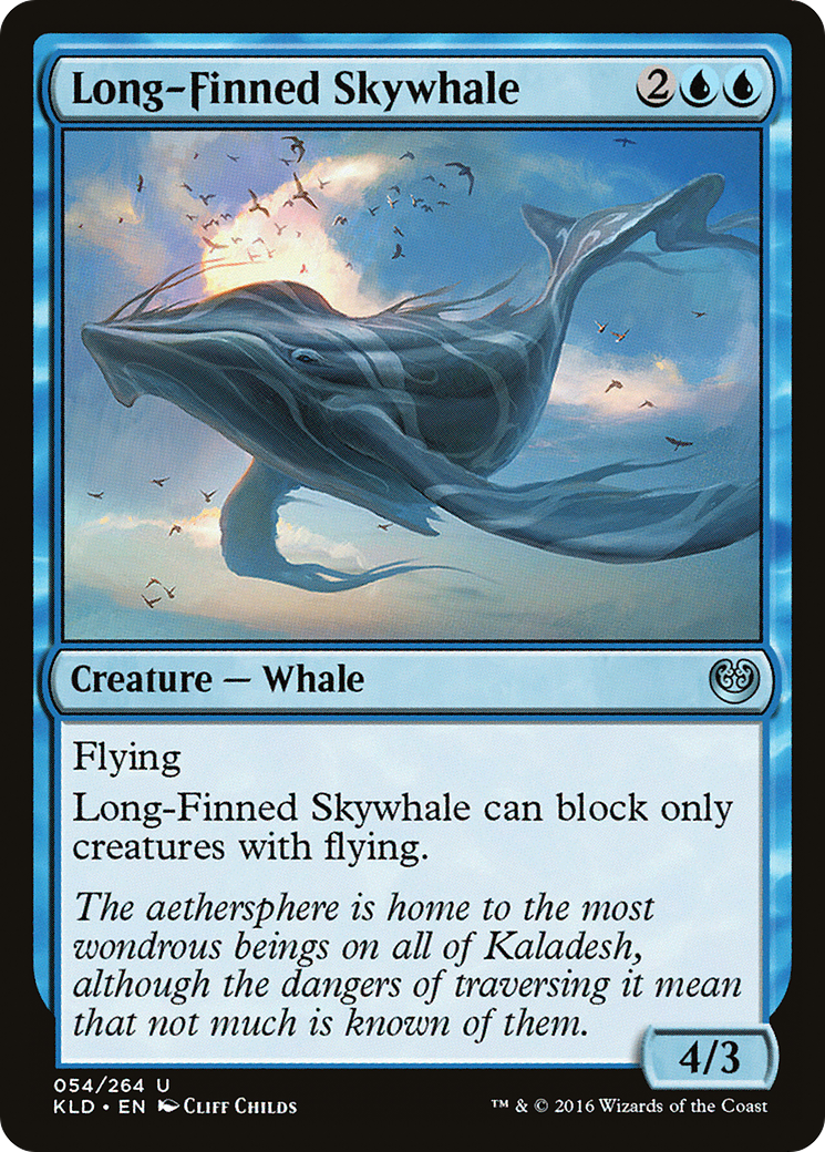 Long-Finned Skywhale [Kaladesh] Foil
