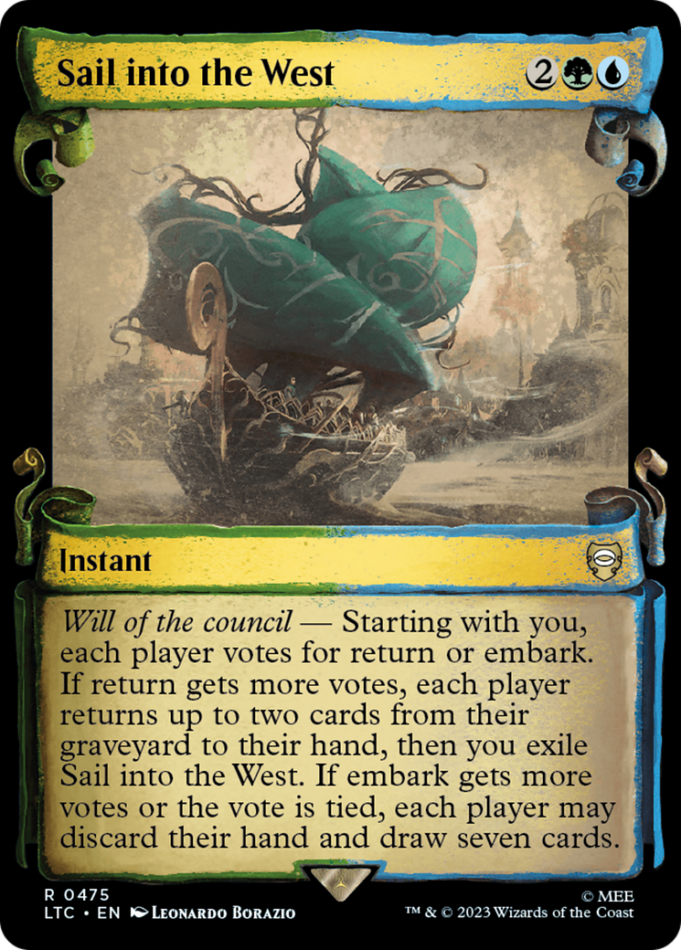 Sail into the West [The Lord of the Rings: Tales of Middle-Earth Commander Showcase Scrolls] Foil