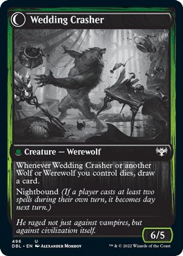 Wolfkin Outcast // Wedding Crasher [Innistrad: Double Feature] Foil