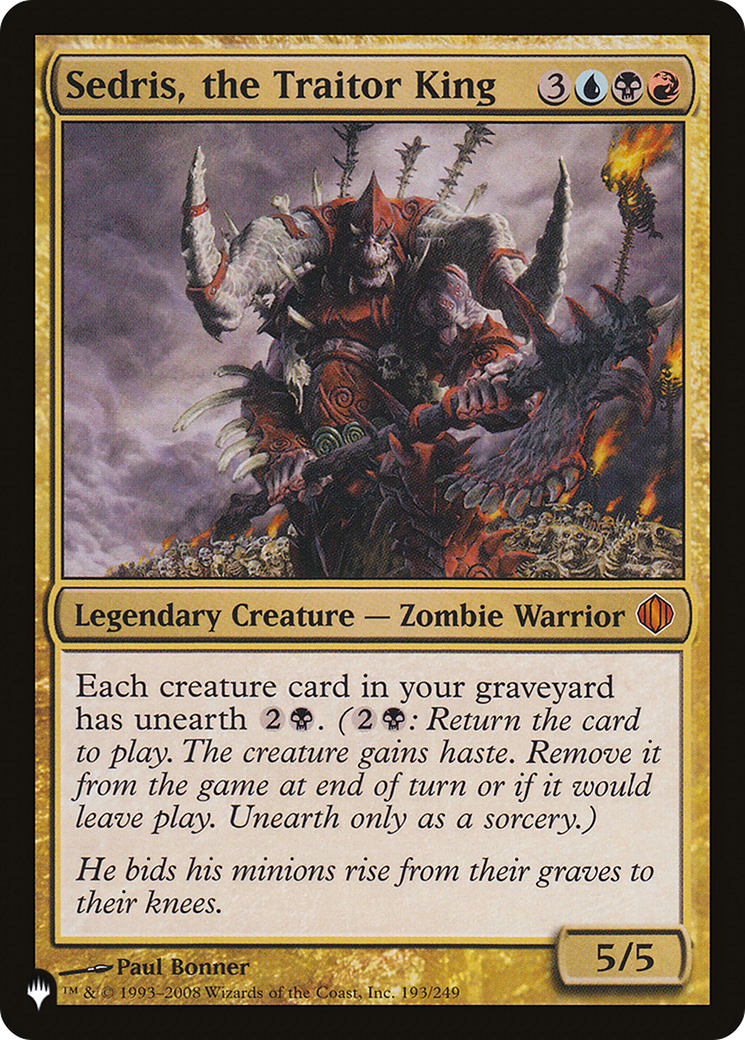 Sedris, the Traitor King |  (ALA-193) [The List]