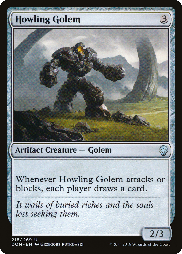 Howling Golem [Dominaria] Foil