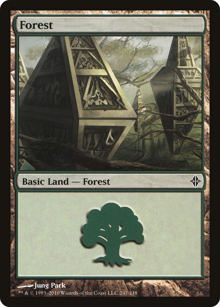 Forest (247) [Rise of the Eldrazi] Foil