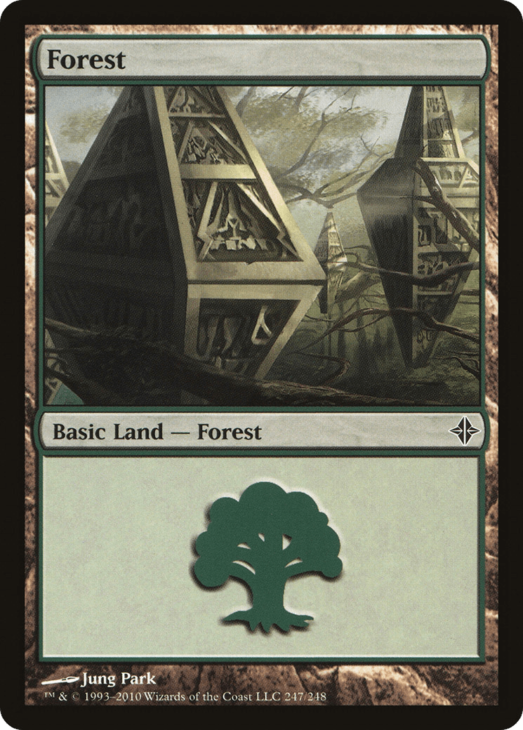 Forest (247) [Rise of the Eldrazi] Foil