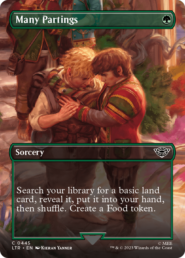 Many Partings (Borderless Alternate Art) [The Lord of the Rings: Tales of Middle-Earth] Foil