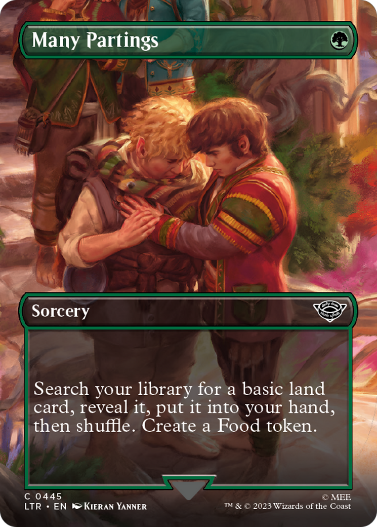 Many Partings (Borderless Alternate Art) [The Lord of the Rings: Tales of Middle-Earth] Foil