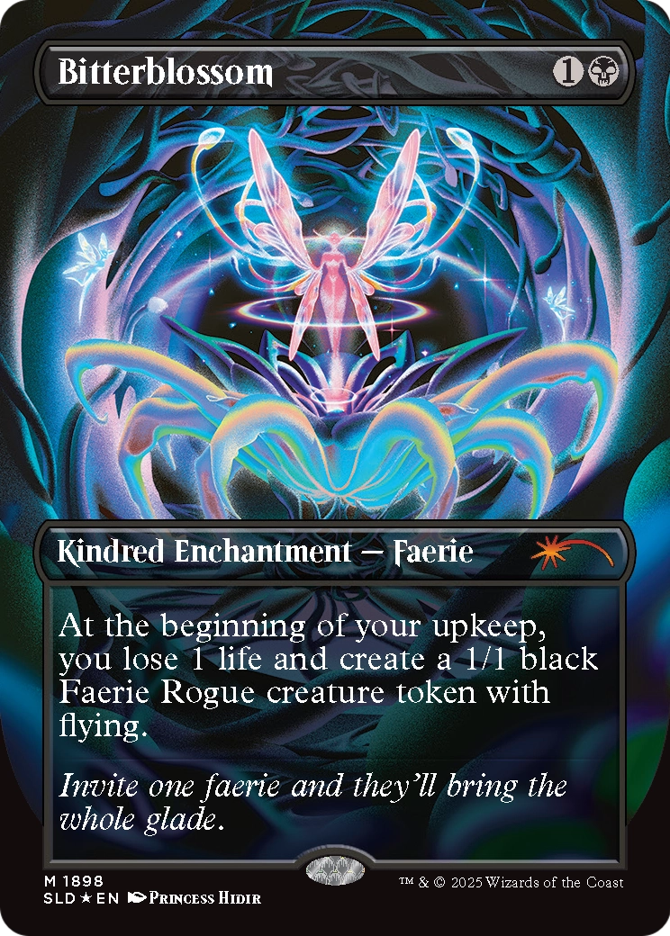 Bitterblossom (Double Rainbow Foil) (1898) [Secret Lair Drop Series]  Foil