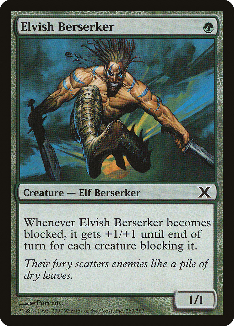 Elvish Berserker [Tenth Edition] Foil