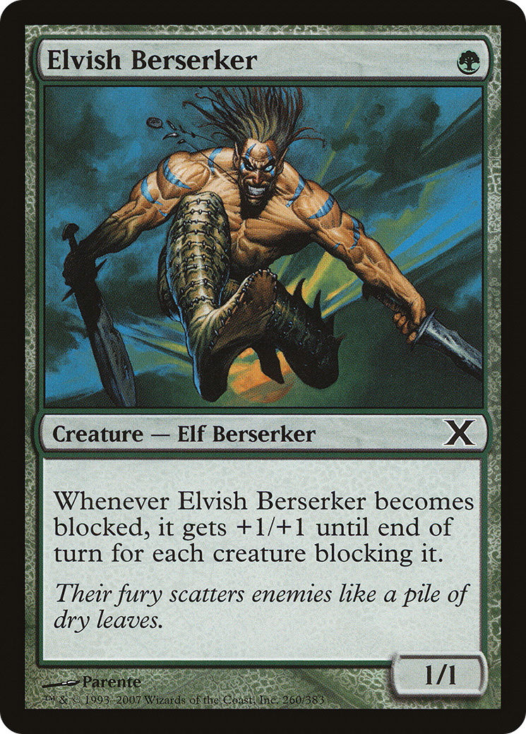 Elvish Berserker [Tenth Edition] Foil