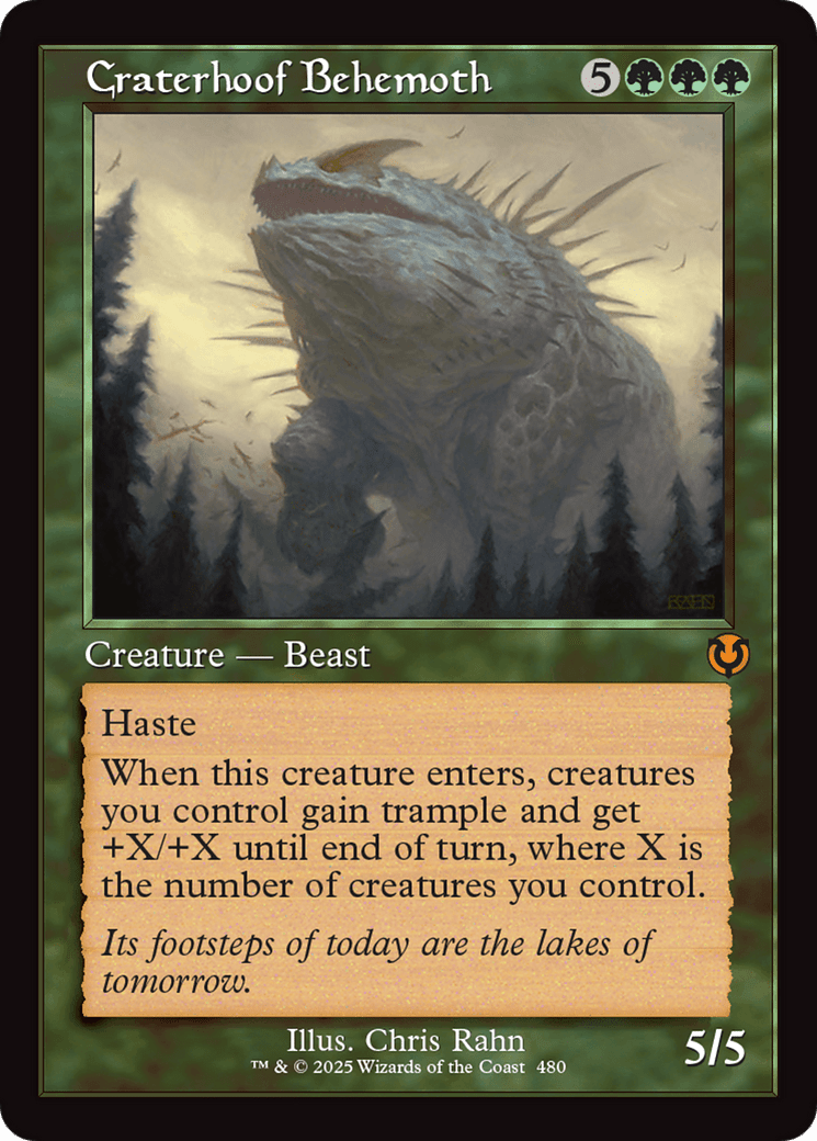 Craterhoof Behemoth (Retro Frame) (-480) [Innistrad Remastered]