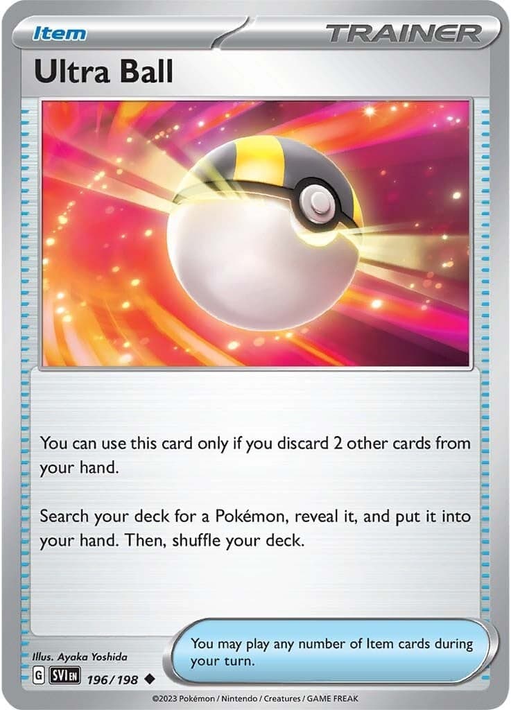 Ultra Ball 196- SV01 Scarlet & Violet Base Set Reverse Holofoil