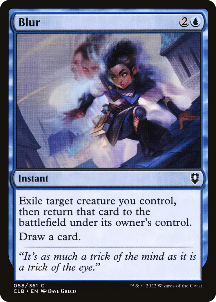 Blur [Commander Legends: Battle for Baldur's Gate] Foil