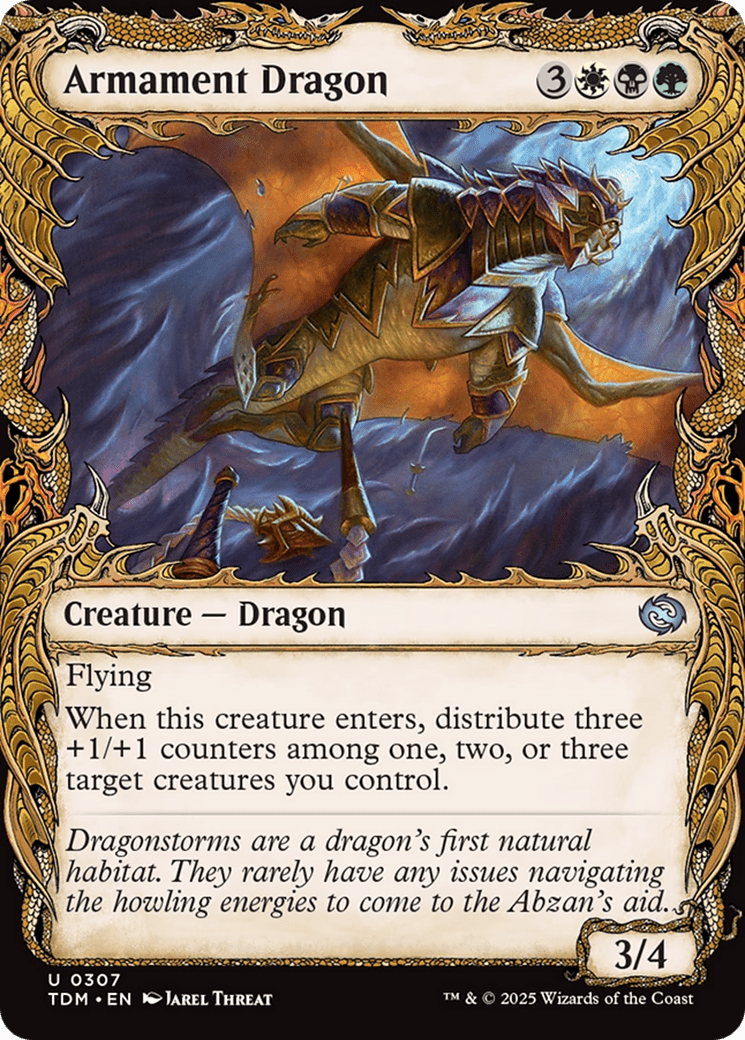 Armament Dragon (Showcase) (307) [Tarkir: Dragonstorm]  Foil