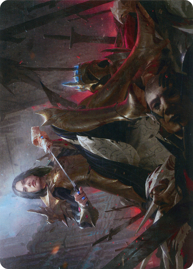 Marchesa, Resolute Monarch // Marchesa, Resolute Monarch (AMOM-025) - March of the Machine Art Series (Borderless) Foil