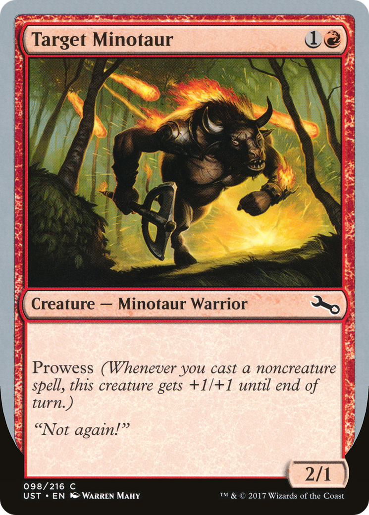 Target Minotaur (Fire Art) [Unstable] Foil