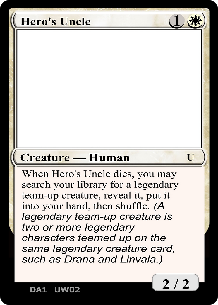 Hero's Uncle (DA1-UW02B) - Unknown Event