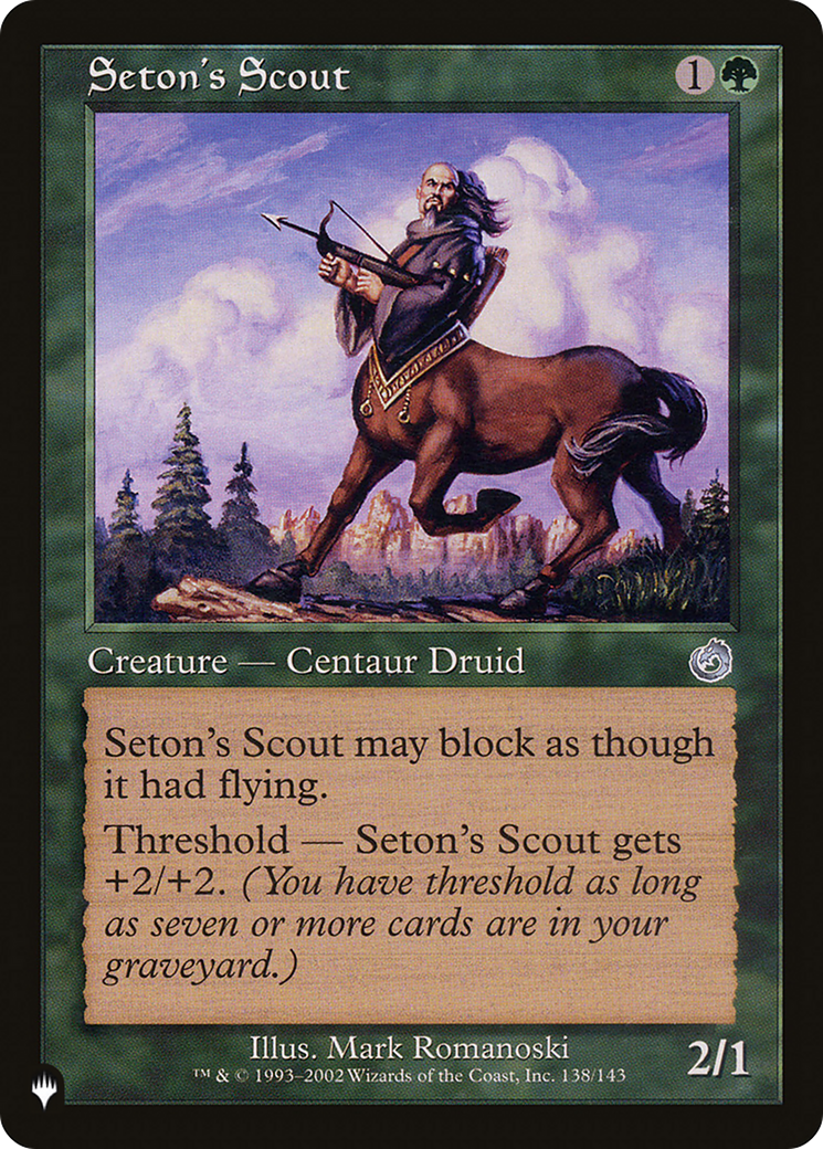 Seton's Scout |  (TOR-138) [The List]