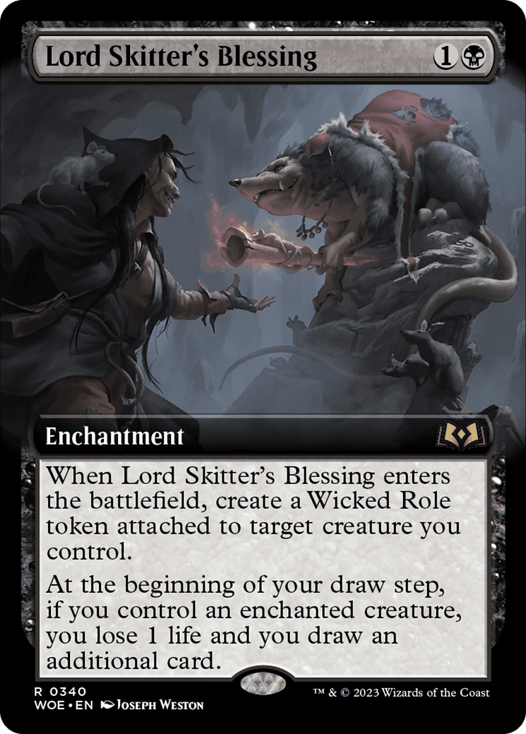 Lord Skitter's Blessing (Extended Art) [Wilds of Eldraine] Foil