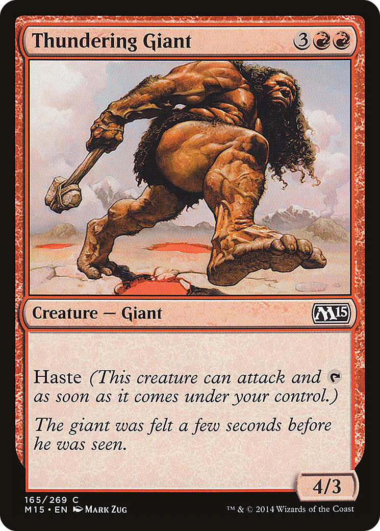 Thundering Giant [Magic 2015] Foil