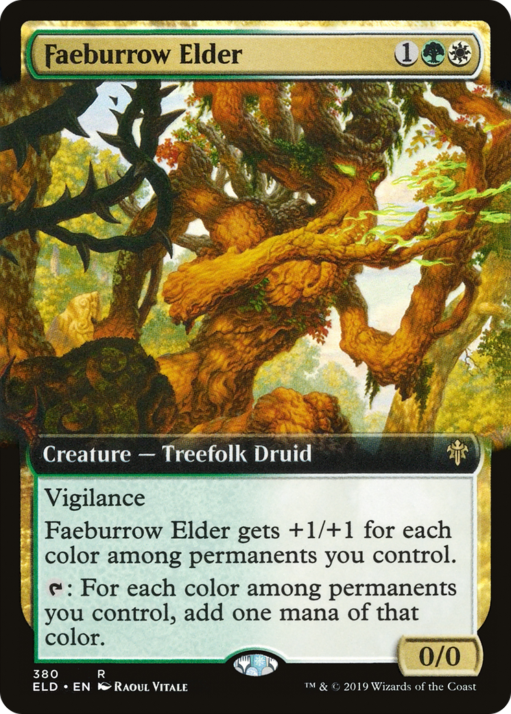 Faeburrow Elder (Extended Art) [Throne of Eldraine] Foil