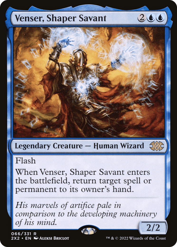 Venser, Shaper Savant [Double Masters 2022] Foil