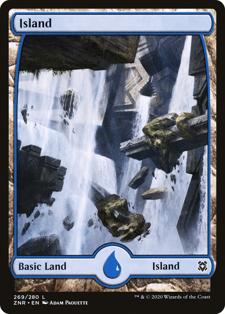 Island (269) [Zendikar Rising] Foil