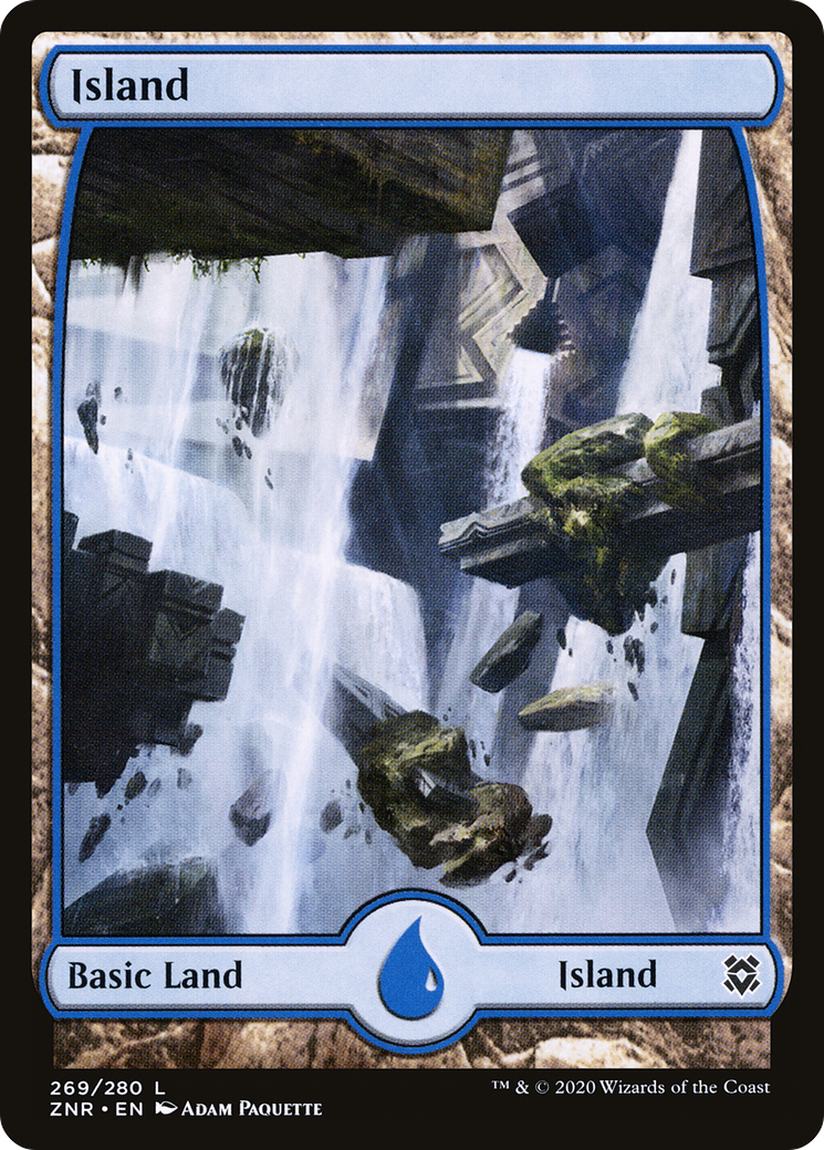 Island (269) [Zendikar Rising] Foil