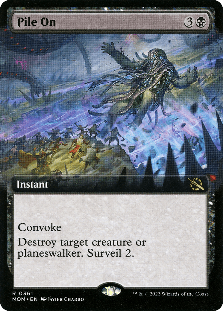 Pile On (Extended Art) [March of the Machine] Foil