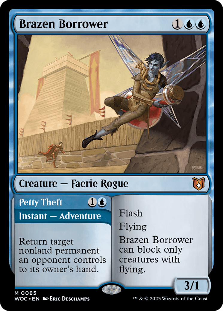 Brazen Borrower // Pretty Theft [Wilds of Eldraine Commander]
