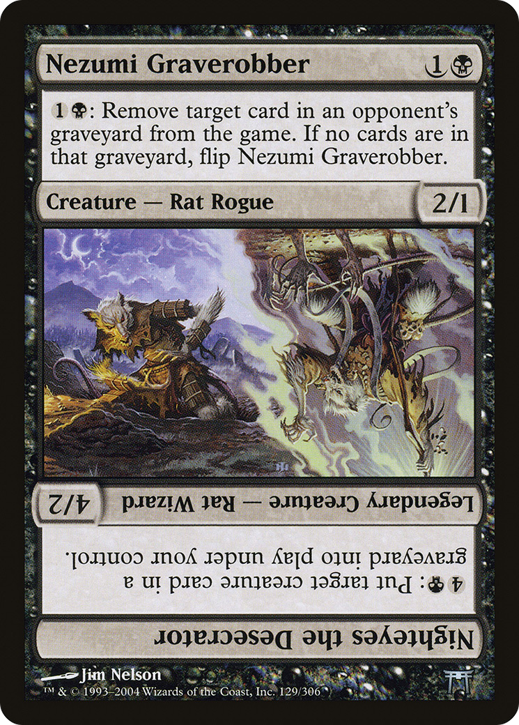 Nezumi Graverobber // Nighteyes the Desecrator [Champions of Kamigawa] Foil
